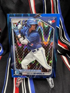 Arjun Nimmala - #028/150 - BLUE RAYWAVE - 2024 Bowman - BCP-142 - 1st - Picture 1 of 2