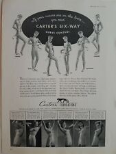 1941 womens Carters foundations underwear girdle bra garters vintage ad