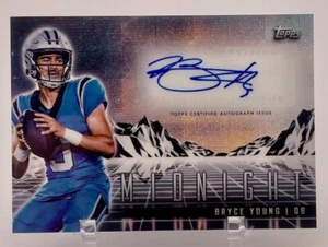 Panthers Bryce Young 2024 Topps Midnight No.HZS-BY Autographed Single Card - Picture 1 of 2