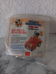 1988 McDonalds Happy Meal Toy Disney Mickey's Birthdayland Roadster #5 Unopened - Picture 1 of 7