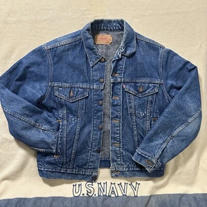 Vintage Levi Strauss Blanket Lined Denim Trucker Jacket 70506-0316 Mens Sz 42 - Picture 1 of 12
