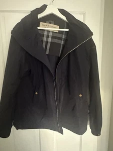 Burberry England London Nylon Blue Men’s Jacket Size 54 - Picture 1 of 13