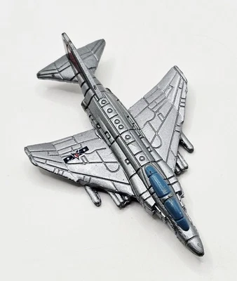 1995 Micro Machines F-4 Phantom II Jet McDonnell Douglas 银色军用飞机 — 第 1/4 张图片