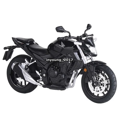 Литая модель мотоцикла Honda CB400F 1:12 игрушка автомобиль детские игрушки подарки черная - Изображение 1 из 4