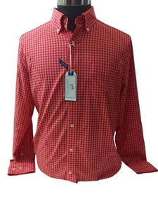 Southern Tide Shirt Check Stretch Quick Dry Breathable Medium 22x28in New #193 - Picture 1 of 9