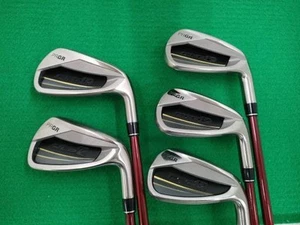 PRGR Red Iron Set Titanium Face 2016 5S Flex R Used - Picture 1 of 6