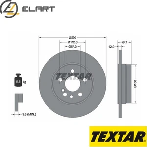 2x BRAKE DISC 92056900 FOR MERCEDES-BENZ S-CLASS OM 606.961 3.0L M104.994 3.2L - Picture 1 of 6