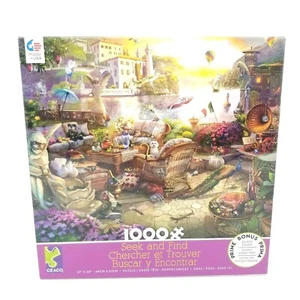 Rompecabezas Ceaco Terraza Italiana 1000 piezas Buscar y Encontrar 27x20 Hecho en EE. UU. Juego - Imagen 1 de 6