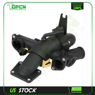 Carcaça de termostato de saída de água para Jaguar Vanden Plas XF XJ8 XK AJ811793 - Imagem 1 de 4