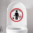 Toilet Sticker Keep Clean Removable Decal Funny Bathroom Wall Art Decor