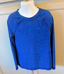 R.E.I. blue geometric patterned L/S crew neck t-shirt kids XS (6/7) - Picture 1 of 5