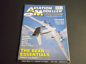 REVISTA DE COLECCIÓN MODELO DE AVIACIÓN INTERNACIONAL JUNIO 1997 AVIÓN R/C *EN MUY BUEN ESTADO* - Imagen 1 de 4