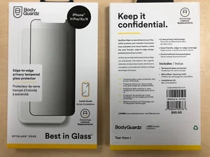 Protector de privacidad vidrio templado BodyGuardz Spyglass iPhone 11 Pro / Xs / X - Imagen 1 de 2