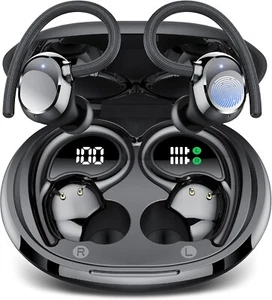Cuffie Bluetooth Sport, Auricolari Bluetooth 5.3 HiFi Stereo con Microfono HD e - Foto 1 di 6