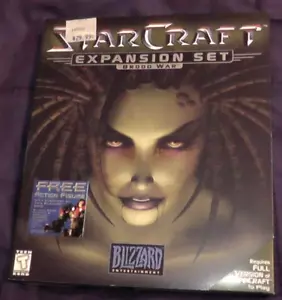 1998 Big Box PC StarCraft Expansion Set Brood War Blizzard Star Craft Rare GAME - Picture 1 of 21