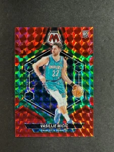 Vasilije Micic 2023-24 Panini Mosaic Red Green Rookie RC #215 Hornets - Picture 1 of 2