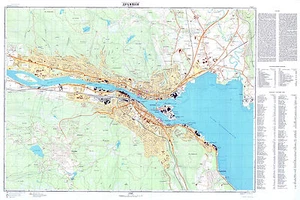 Mapas topográficos militares soviéticos rusos - DRAMMEN (Noruega), 1:10 000, REIMPRESIÓN - Imagen 1 de 4