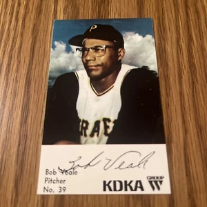 1968 KDKA Bob Veale Pittsburgh Pirates Promo Card 39 Mid Grade - Picture 1 of 2