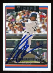 2006 Topps CURTIS GRANDERSON Signed Card autograph AUTO TIGERS YANKEES