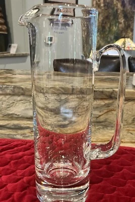 NUEVA jarra de cristal soplado a mano Jack Badash Manhattan 12” ¡Polonia ambiente decorativo! Foto 1 de 4