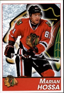 2013-14 Panini Stickers Chicago Blackhawks Hockey Card #197 Marian Hossa