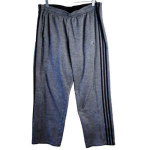 Adidas Gray Black Stripe Sweatpants Men Size XL