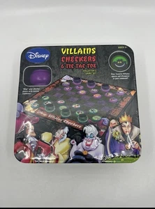 Giochi Disney Villains Dama e Tic Tac Toe in scatola di latta - Foto 1 di 3