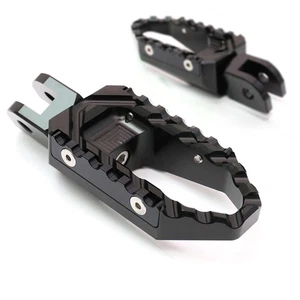 CNC TOUR Front Foot Pegs Black For Kawasaki ER-6F 06 07 08 - Picture 1 of 5