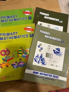 Singapore Primary Mathematics 5A 5B U.S. Edition Textbook Home Instructors Guide - Picture 1 of 10