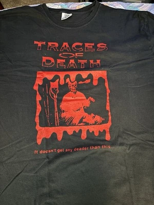 Traces Of Death & Deathfile Red T-Shirt 2XL Horror Movie Mortician Clean Cult - Image 1 of 4