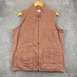 Wrangler Utility Vest Full Zip Pockets Sleeveless Jacket XL - Picture 1 of 10