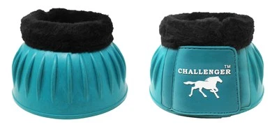Horse Training Ribbed Rubber Hoof Impact Overreach Protection Fleece Lined Bell - Image 1 of 2