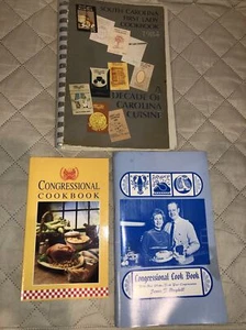 Political Themed Cookbooks ~Lot of 3 ~ S.C. First Lady Cookbook, 2 Congressional - Picture 1 of 5