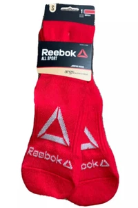 Reebok Red Knee High Socks Youth Small 13-4 New Baseball Soccer Softball Sport - Picture 1 of 4