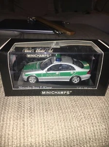 Minichamps Mercedes Benz E Klasse Polizei 1:43 Scale mint Police - Picture 1 of 4