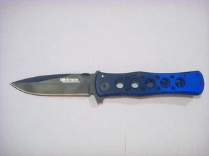 WARTECH TWO TONED FOLDING KNIFE 3.25" BLADE 8" FULL 440 STAINLESS STEEL - Picture 1 of 4