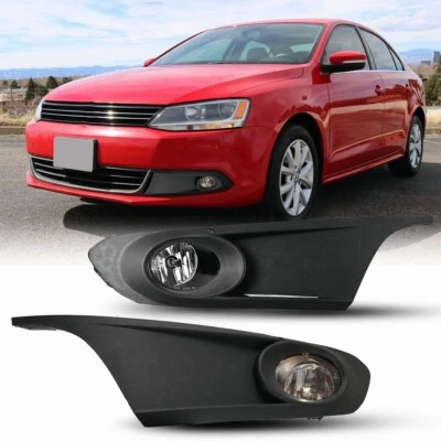 Kit de interruptor de lámpara de parachoques transparente luces antiniebla para Volkswagen Jetta 2011 2012 2013 2014 Foto 1 de 4