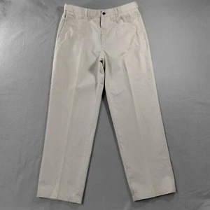 Pantaloni kaki Haggar gamba dritta beige piatto davanti uomo taglia 34x30 - Foto 1 di 5