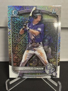 Mega caja refractor Mojo Rockies Bowman Chrome 1st Charlie Condon 2025 #BCP-75 - Imagen 1 de 2