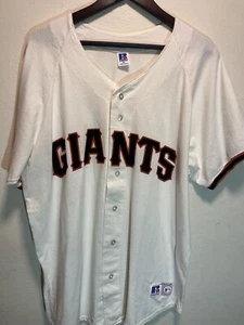 Vintage Russell Athletic San Francisco SF Giants Trikot Herren XL Creme MLB Baseball - Bild 1 von 9