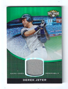 2011 Topps Triple Threads Unity Relics Emerald #TTUSR1 Derek Jeter