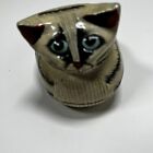 Cat Paper Mache Trinket Box Lacquered Finish Sudha Made in India