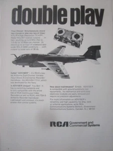 8/1971 PUB RCA US NAVY ADVISER AIRBORNE DUAL CHANNEL RECORDER AN/USH-17(V) AD - Imagen 1 de 1