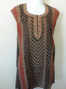 Indian Bollywood kurta Kurti Designer Women Ethnic Dress Top Tunic w GLITTER NEW - Picture 1 of 5
