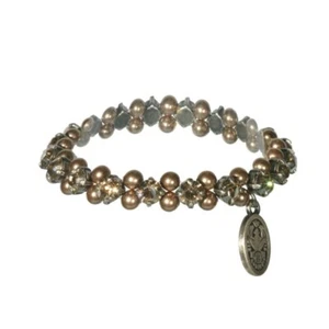 Konplott Armband Pearl Shadow elastisch big beige goldener Schatten - Bild 1 von 3