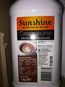 SUNSHINE CAPPUCCINO DRINKING CHOCOLATE 1KG - Picture 1 of 1