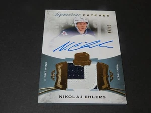 Nikolaj Ehlers Signed 2015-16 The Cup Signature Patches Auto Winnipeg Jets SP-NE - Picture 1 of 6