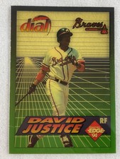 1994 Collector’s Edge Transparent Baseball Card-David Justice, Atlanta Braves