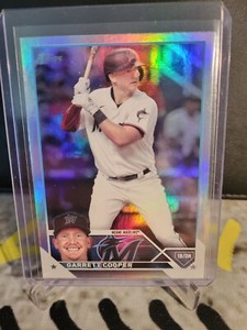 2023 Topps Series 1 Garrett Cooper #321 Rainbow Foil Miami Marlins