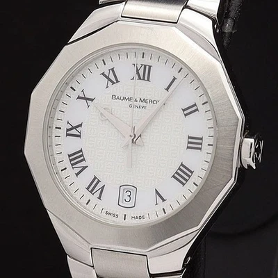 Reloj de cuarzo suizo para mujer Baume & Mercier Riviera 65471 esfera blanca Foto 1 de 4